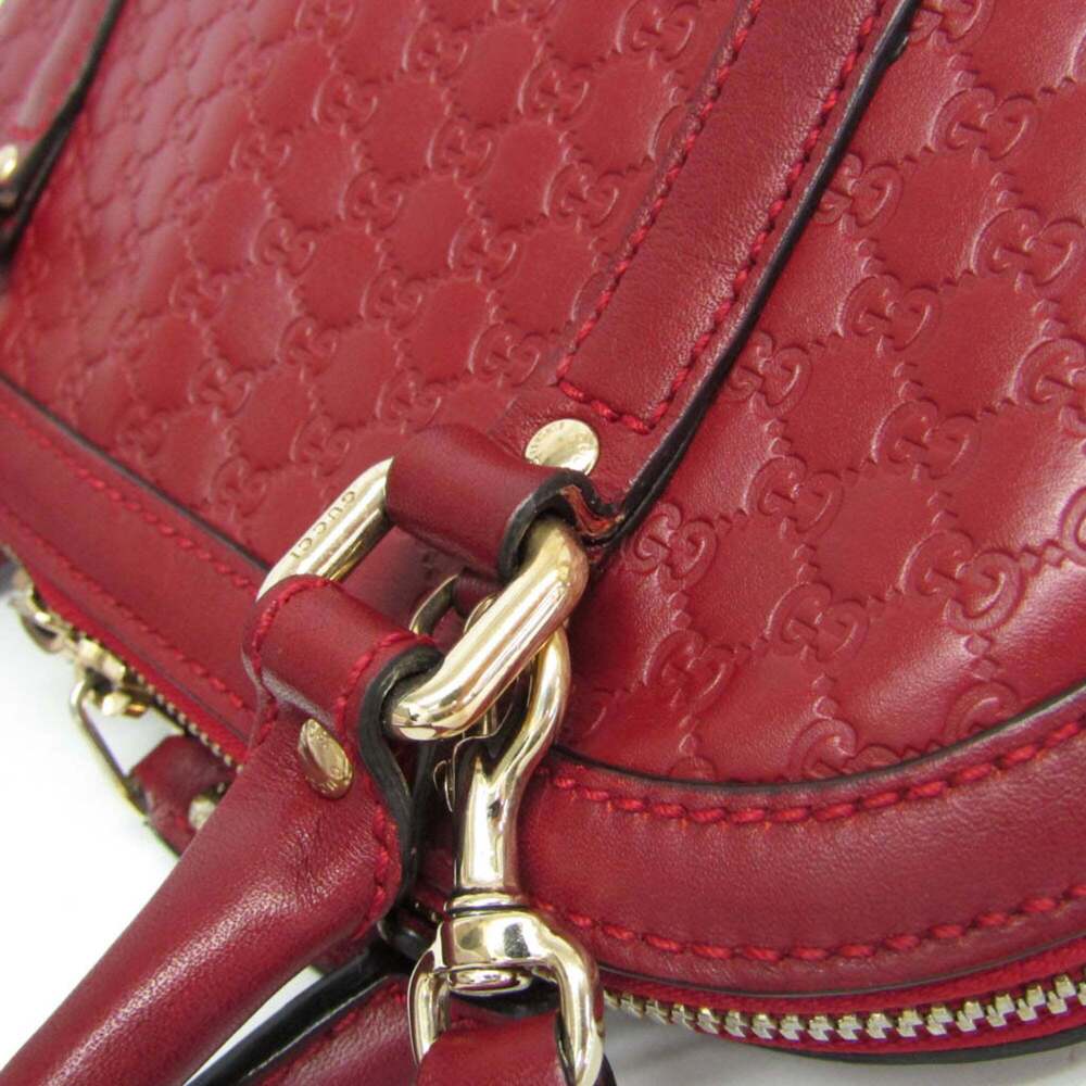 GUCCI Red Leather Shoulder Bag - Picture 7 of 16